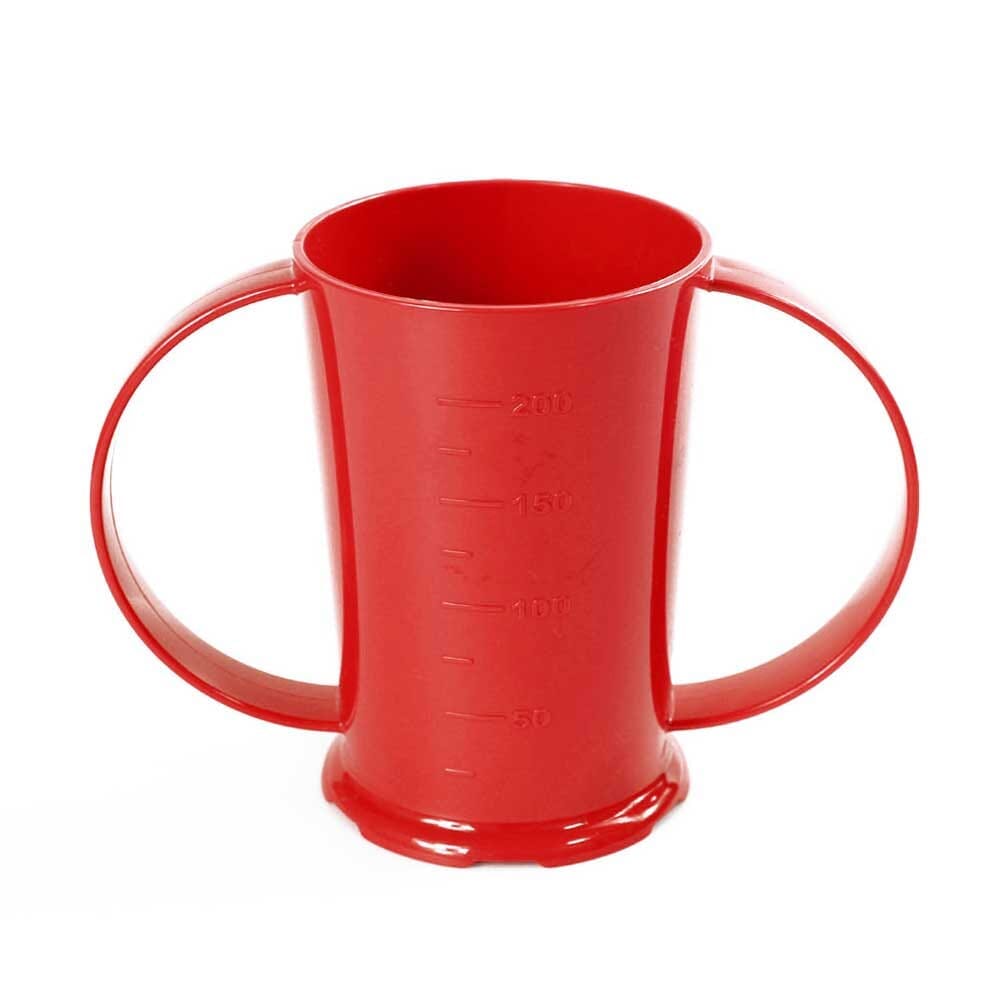 Close-up of a feature of Graduated Two Handled Beaker.