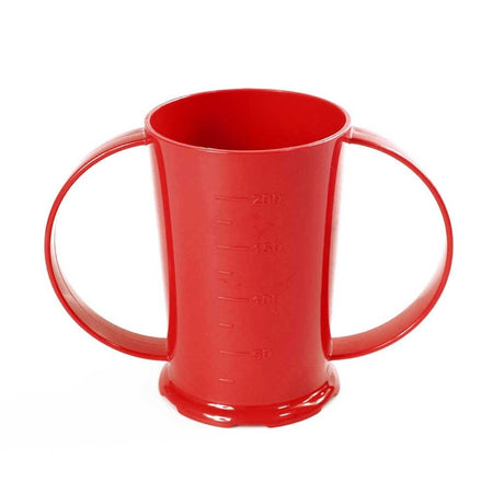 Close-up of a feature of Graduated Two Handled Beaker.