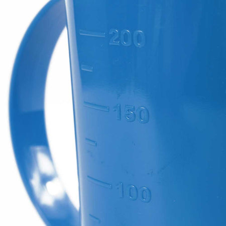 Close-up of a feature of Graduated Two Handled Beaker.