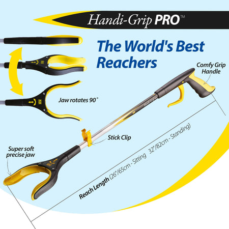 Alternative view of Handi-Grip PRO Reacher, showing different angle or usage.
