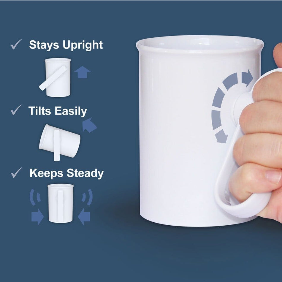 Alternative view of Handsteady Mug, showing different angle or usage.
