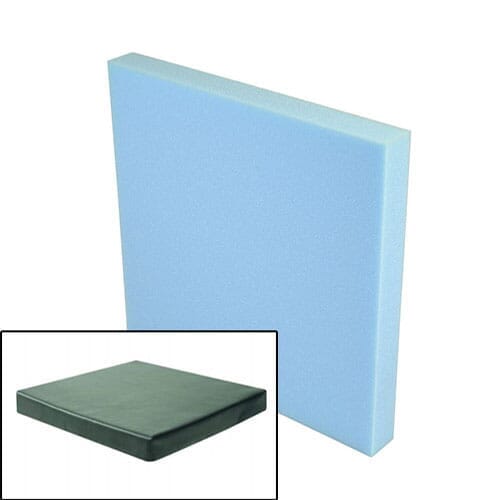 Full view of Harley Comfort Plus Cushion cushion on a plain background, showing its shape and supportive material.