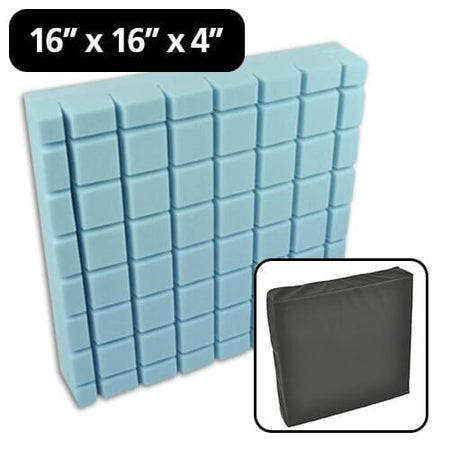 Harley Visco-Tex Cushion cushion on a seat or chair, demonstrating added comfort and pressure relief.