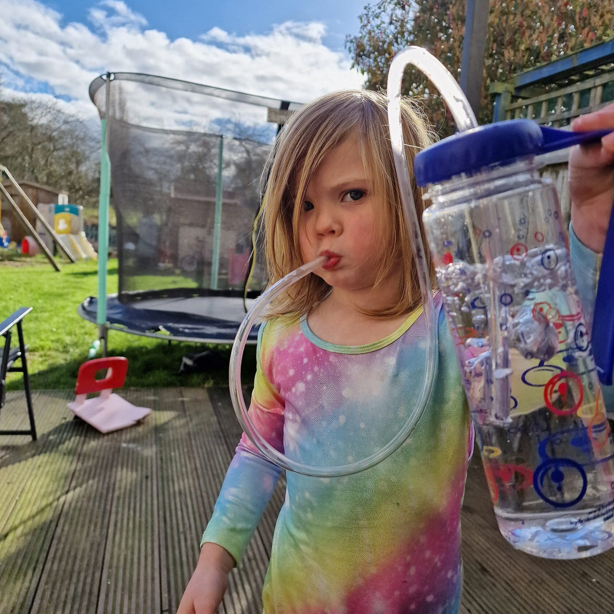 Lifestyle image of HydroBubble Bubble PEP being used in a real-life setting.