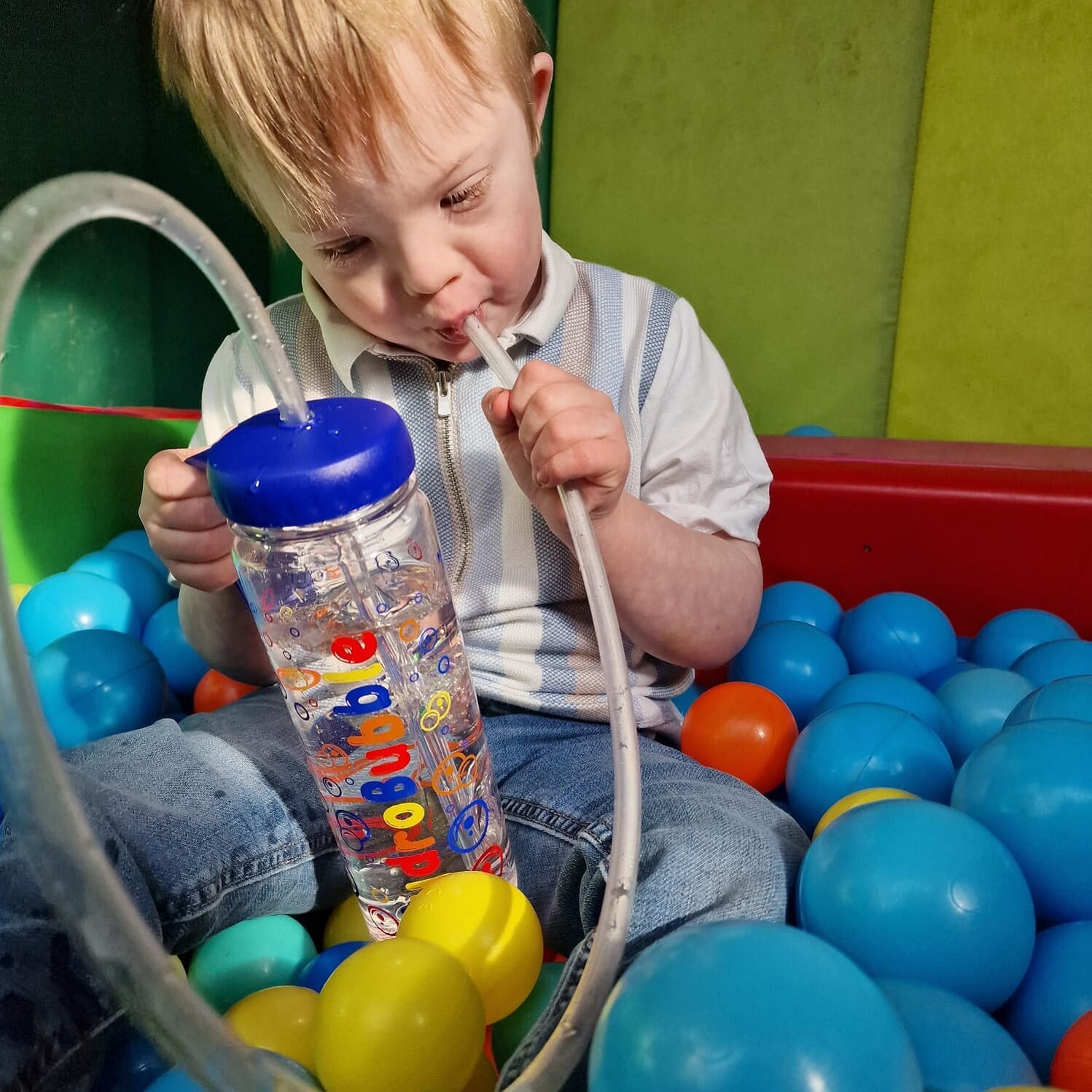 Diagram or packaging of HydroBubble Bubble PEP highlighting dimensions or features.