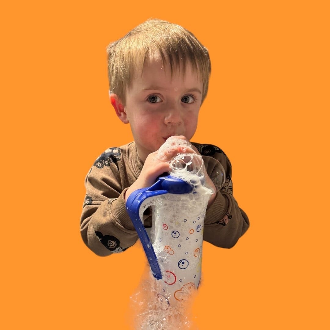 Diagram or packaging of HydroBubble Bubble PEP highlighting dimensions or features.