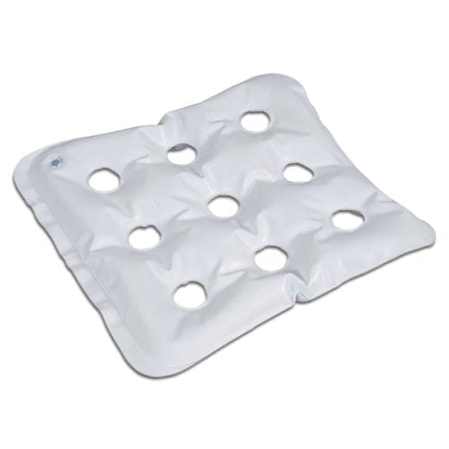 Full view of Inflatable Pressure Cushion cushion on a plain background, showing its shape and supportive material.