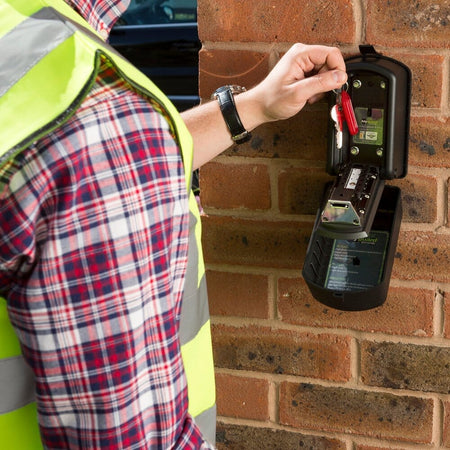 Lifestyle image of Keyguard Digital XL Key Safe being used in a real-life setting.
