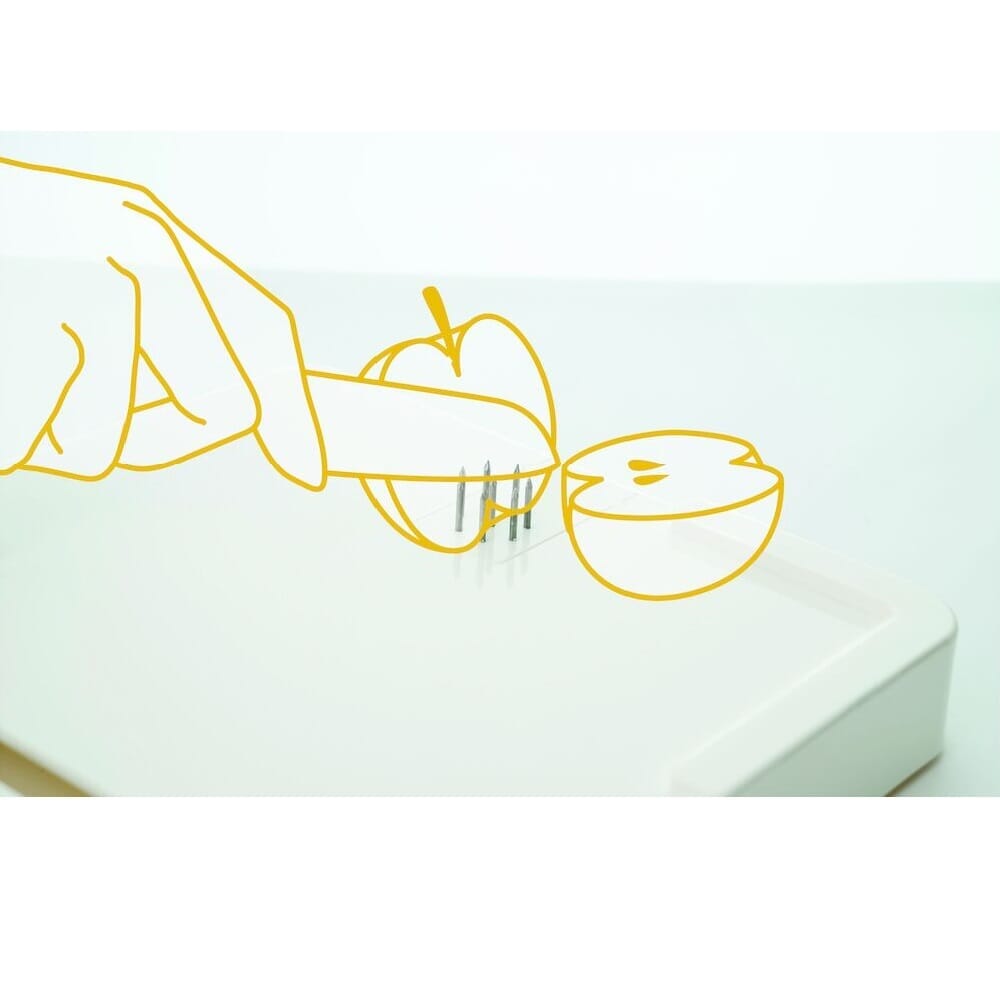 Diagram or packaging of Kitchen Workstation highlighting dimensions or features.