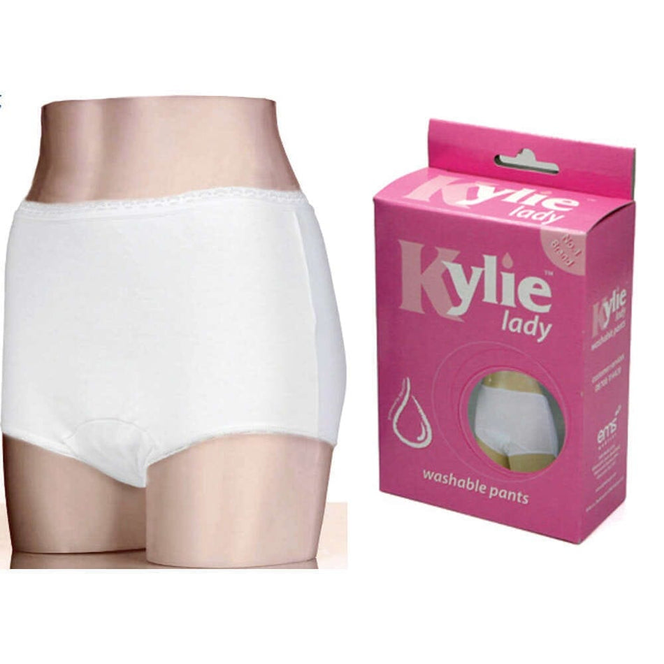 Image of Kylie Female Incontinence Pants on a plain background.