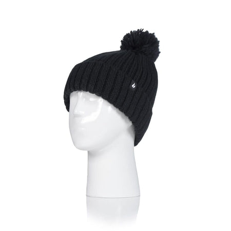 Image of Ladies Heat Holders Arden Pompom Hat on a plain background.