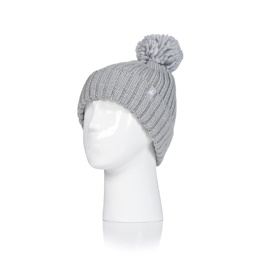 Image of Ladies Heat Holders Arden Pompom Hat on a plain background.