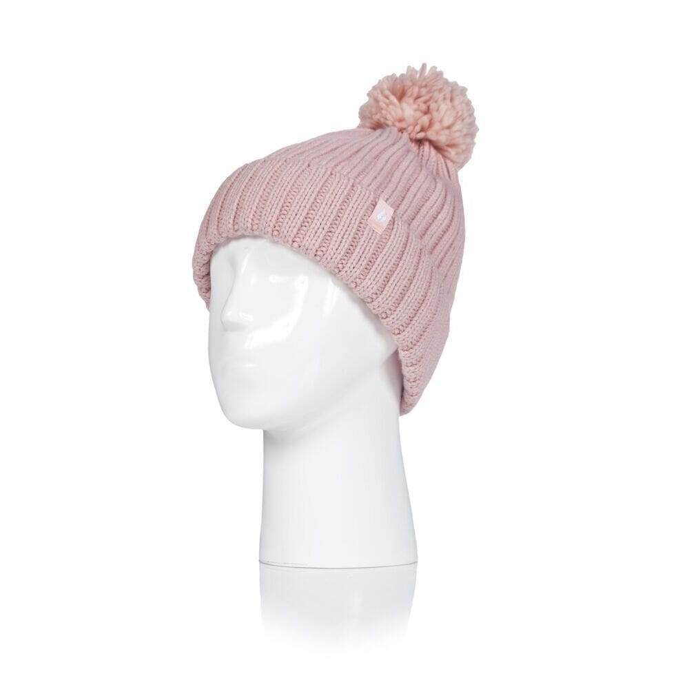 Image of Ladies Heat Holders Arden Pompom Hat on a plain background.