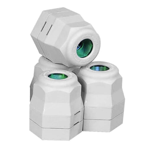Diagram or packaging of Langham Chair Raisers-Small highlighting dimensions or features.