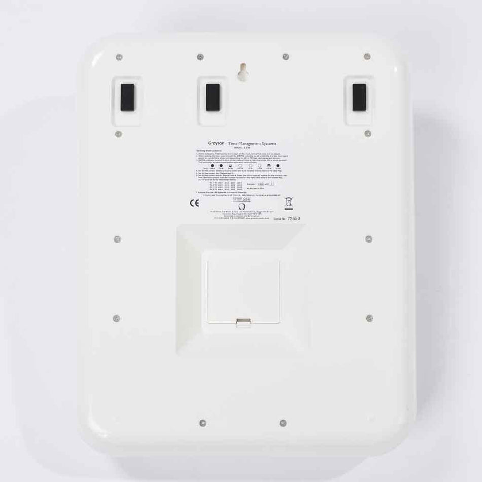 Alternative view of Large Calendar Wall Clock, showing different angle or usage.