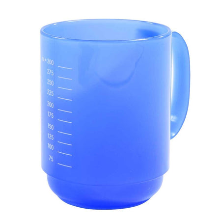 Image of Large Round Handle Mug-BLUE on a plain background.