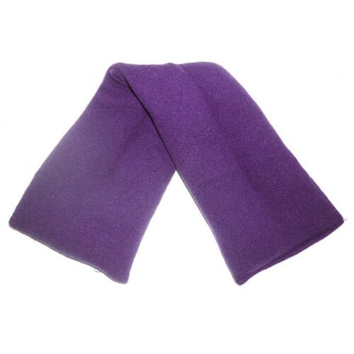 Full view of Lavender Wheat Bag bag on a plain background, showing its shape and carrying handles.