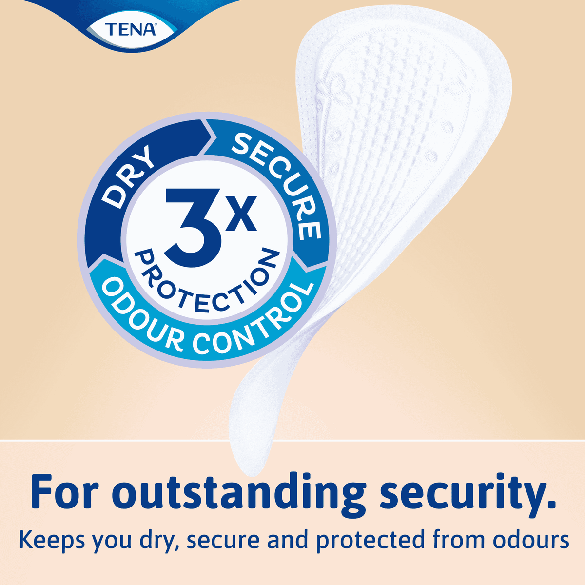 Alternative view of Lights by TENA Long Liner Incontinence Pads, showing different angle or usage.