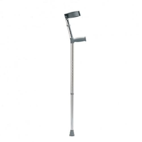 Lightweight Elbow Crutches: pair of crutches side by side on a plain background, showing left and right crutches together.
