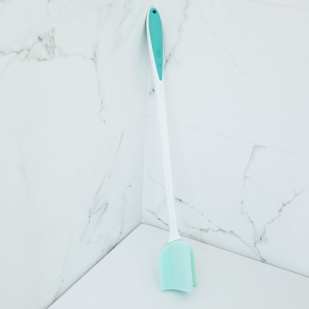 Alternative view of Long Handled Sponge Toe Washer, showing different angle or usage.