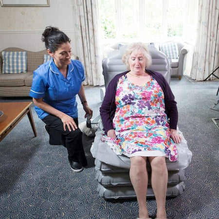 Lifestyle image of Mangar Camel Lifting Chair being used in a real-life setting.