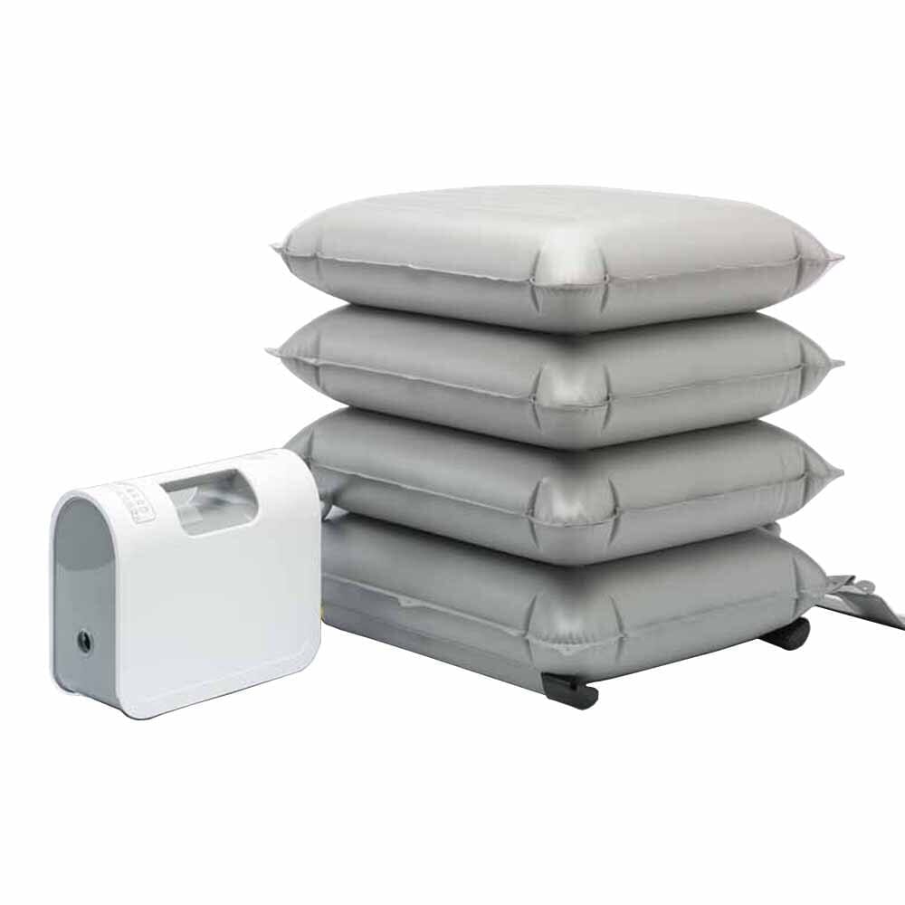 Mangar Elk Emergency Lifting Cushion cushion on a seat or chair, demonstrating added comfort and pressure relief.