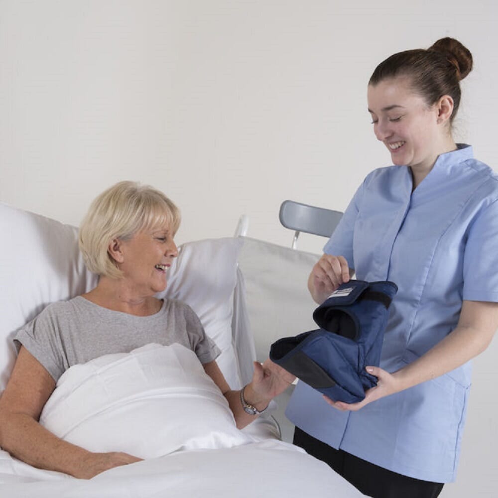 Close-up of a feature of Maxxcare Pro Heel Boot.