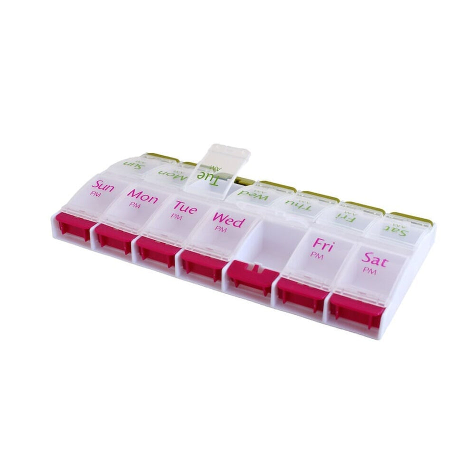 Image of Medisure Flip Up Pill Dispenser AM PM on a plain background.