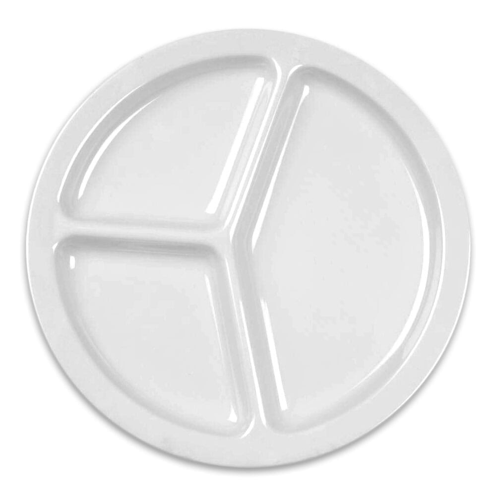 Image of Melamine Portion Plate on a plain background.