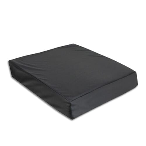 Full view of Memory Foam Wheelchair Cushion cushion on a plain background, showing its shape and supportive material.