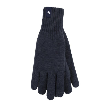 Pair of Mens Heat Holders Arvid Gloves arthritis gloves on a plain background, showing the open-finger design and stretchy fabric.