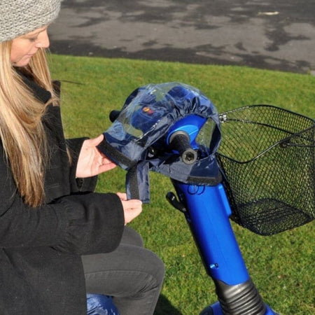 Image of Mobility Scooter Control Panel Cover on a plain background.