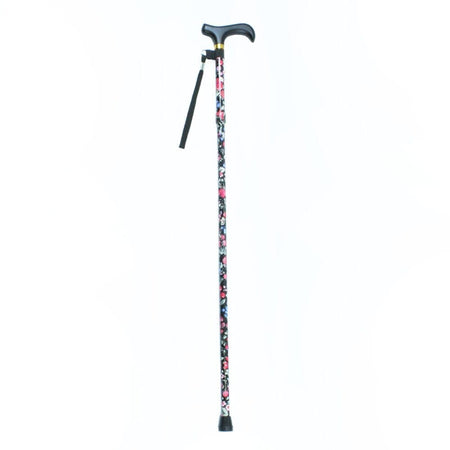 Close-up of the ferrule or base of Morris Mini Folding Walking Stick walking stick, showing the non-slip tip.