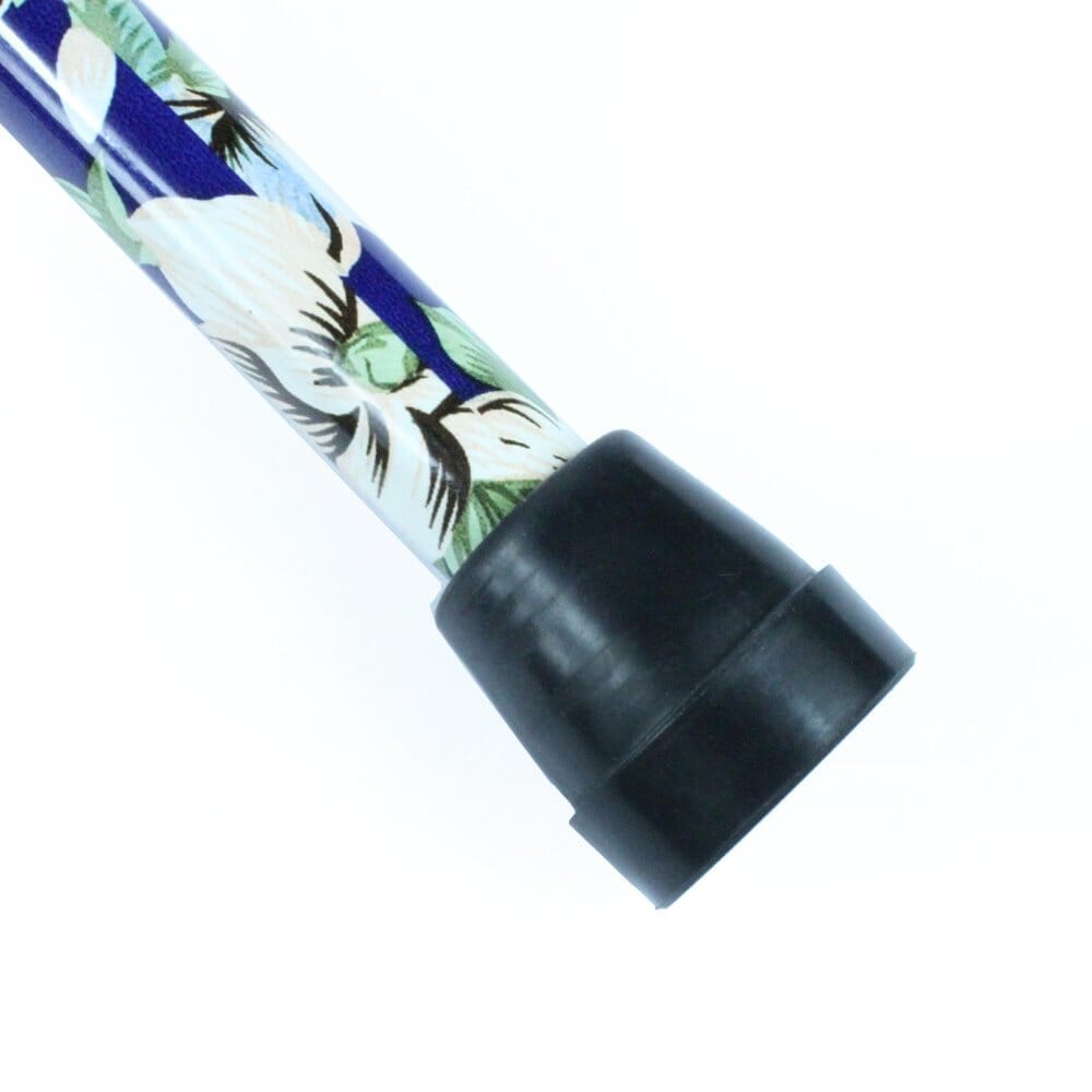 Morris Mini Folding Walking Stick walking stick in use by a person, demonstrating balance and support.