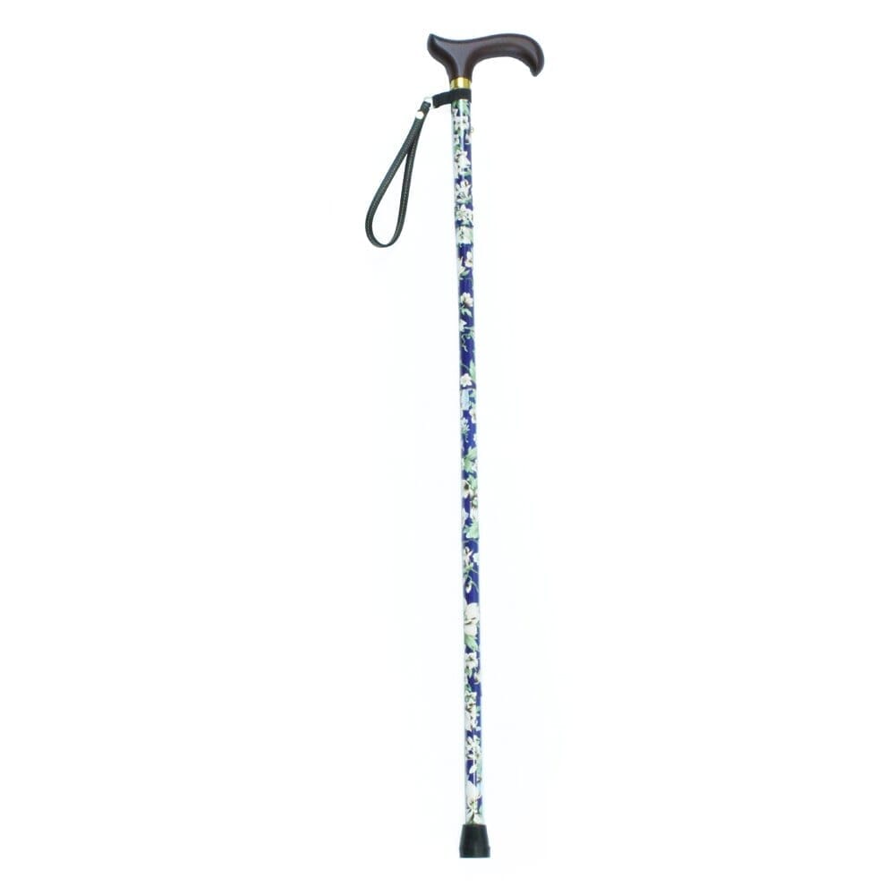 Close-up of the ferrule or base of Morris Mini Folding Walking Stick walking stick, showing the non-slip tip.