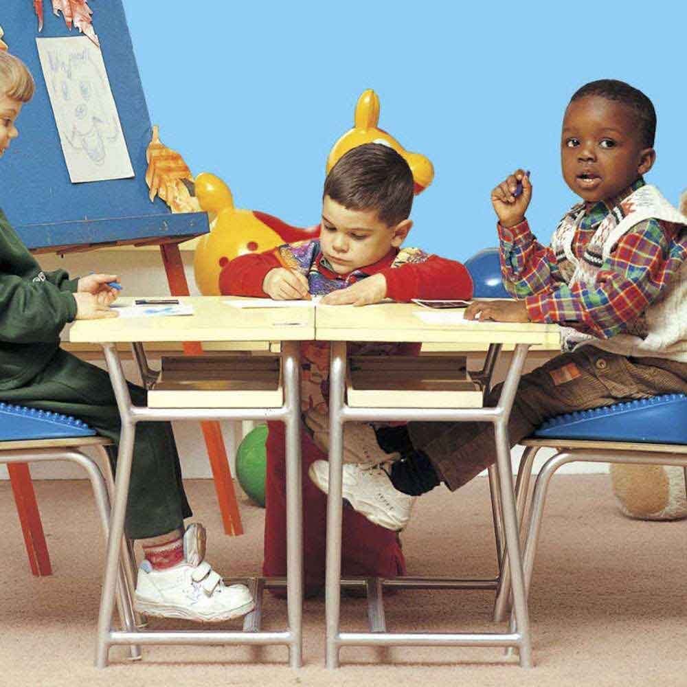 Move N Sit Cushion cushion on a seat or chair, demonstrating added comfort and pressure relief.