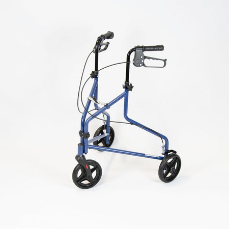 Demonstration of folding or adjusting NRS 3 Wheel Steel Rollator rollator by hand.