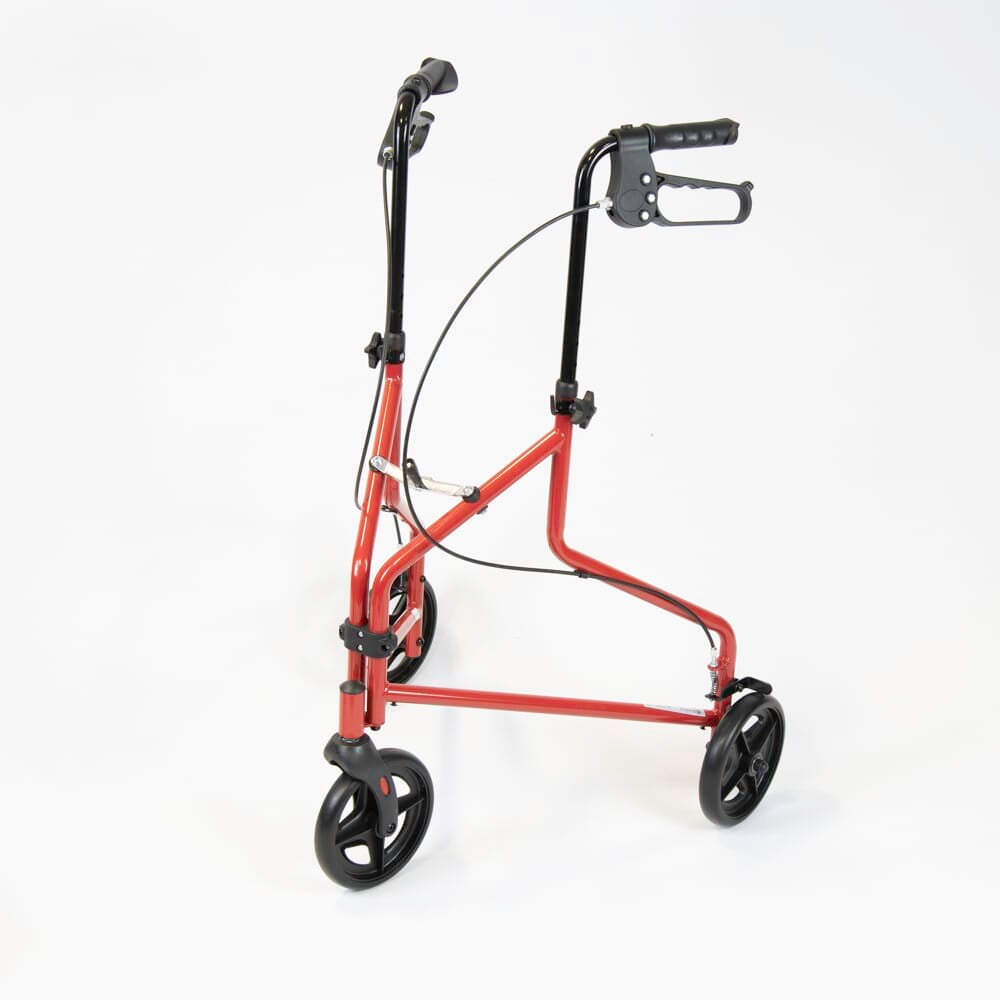 Close-up of the bag or basket attached to NRS 3 Wheel Steel Rollator rollator for carrying personal items.