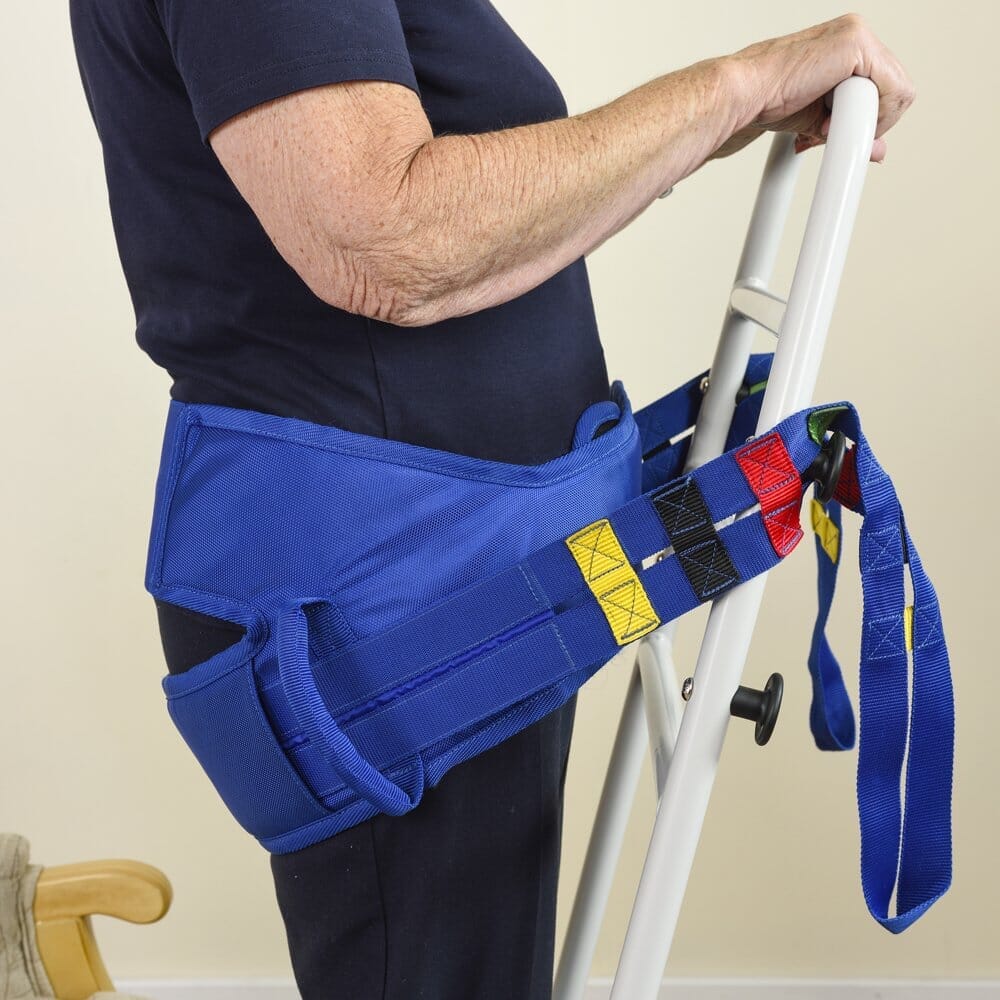Close-up of the control panel or handset of NRS Atlas Advance Transfer Safety Belt hoist, showing buttons and indicators.