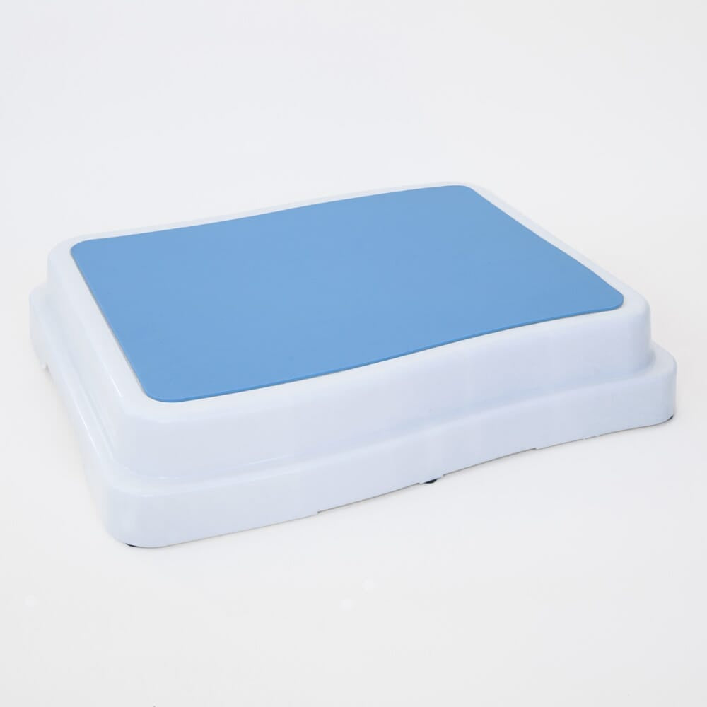 Lifestyle image of NRS Bathroom Step being used in a real-life setting.