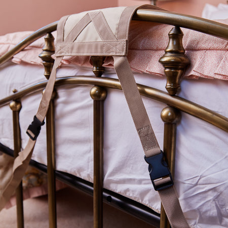 Lifestyle image of NRS Bed Support Ladder being used in a real-life setting.
