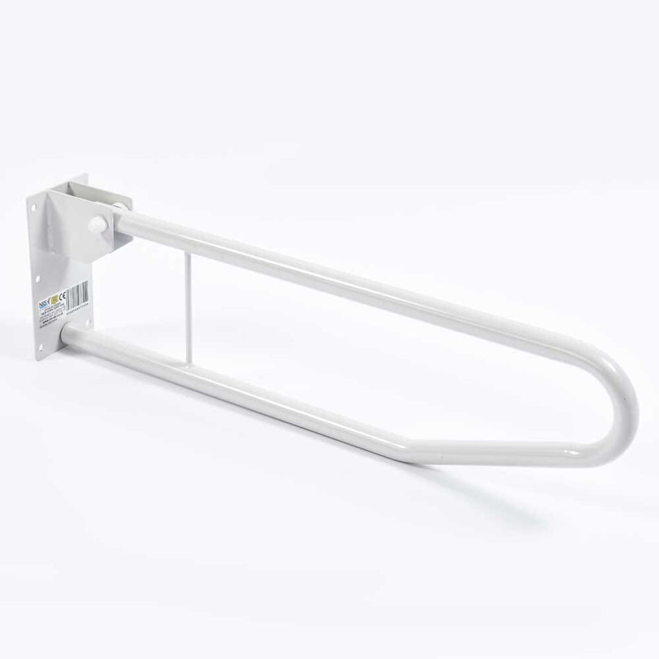 Alternative view of NRS Drop Down Toilet Support Rail, showing different angle or usage.