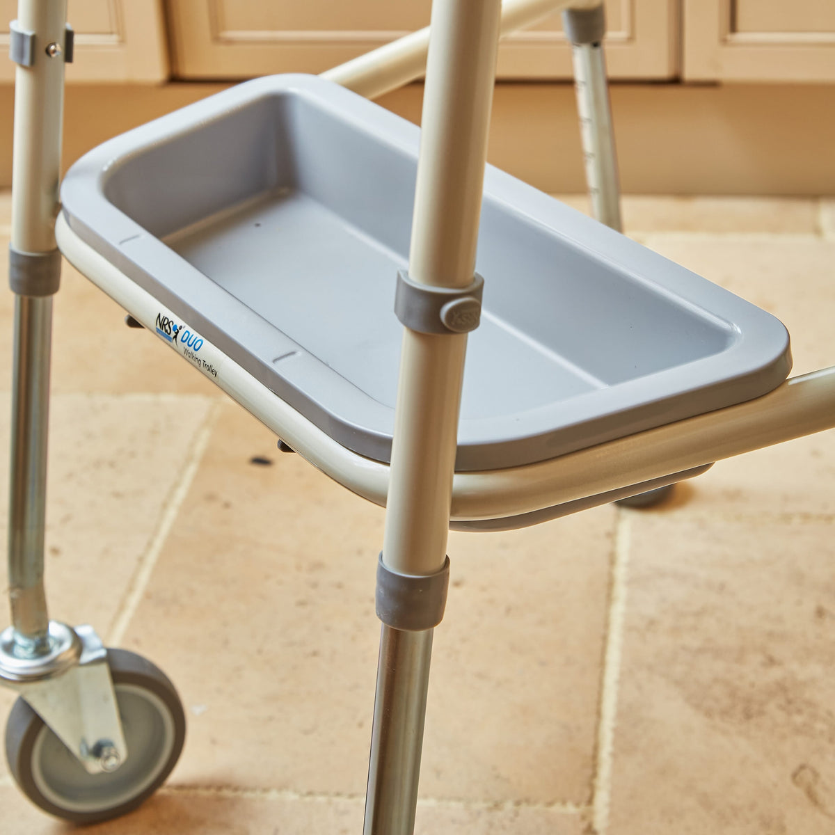 Lifestyle image of NRS Duo Walking Trolley being used in a real-life setting.