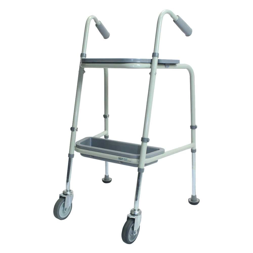 Diagram or packaging of NRS Duo Walking Trolley highlighting dimensions or features.