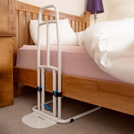Alternative view of NRS EasyFit Plus Bed Rail, showing different angle or usage.