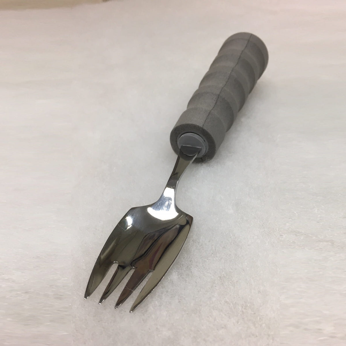 Lifestyle image of NRS EasyGrip Splayed Fork being used in a real-life setting.