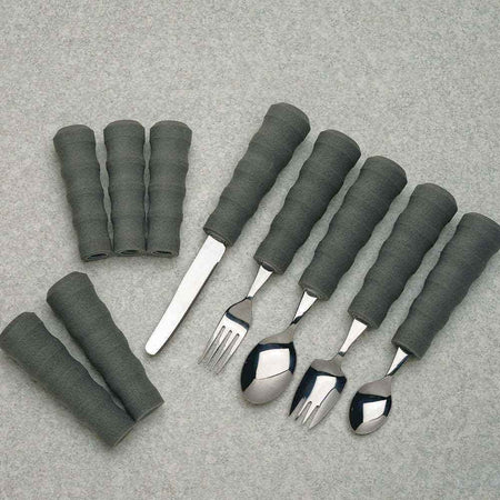 Lifestyle image of NRS EasyGrip Teaspoon being used in a real-life setting.