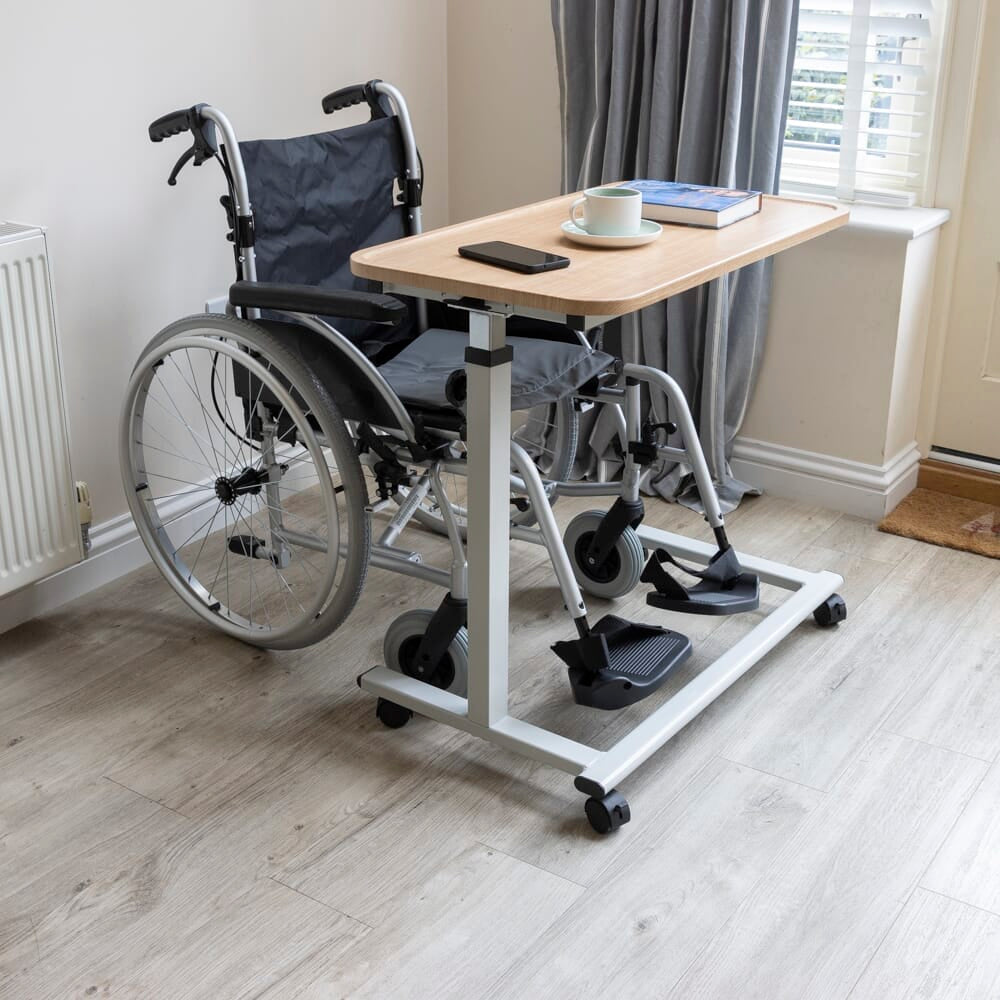 NRS Easylift Home Height Adjustable Overchair Table - Complete