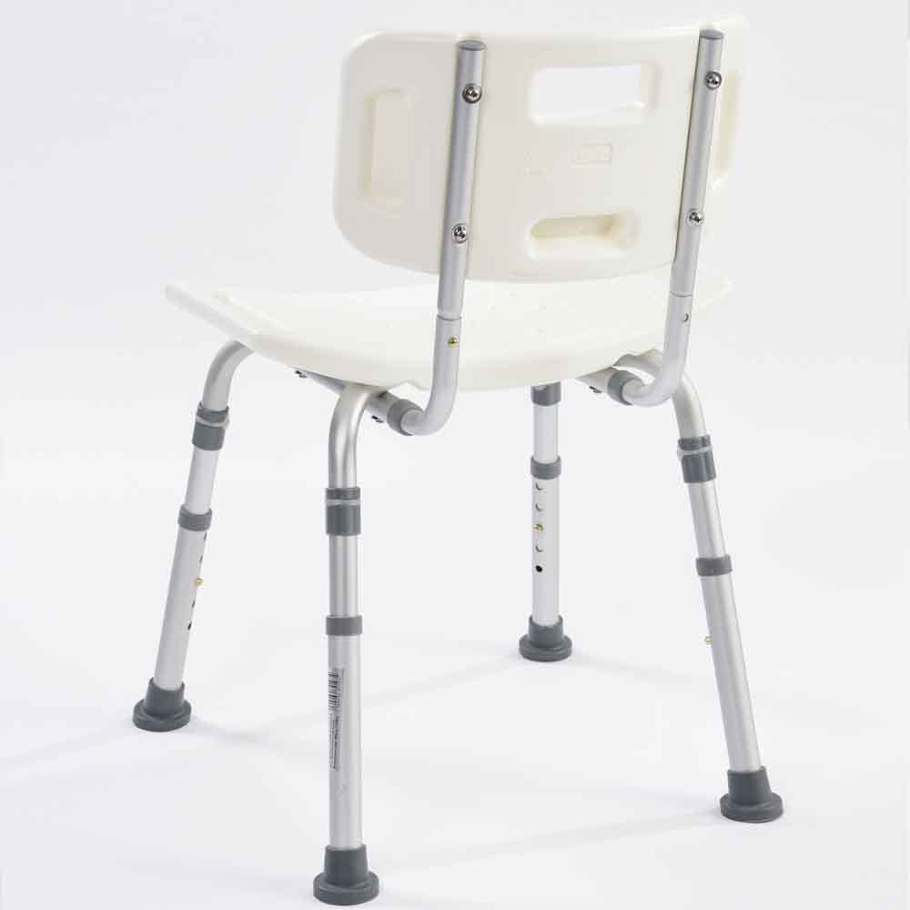 NRS Economy Shower Chair folded flat or partially folded to show compact storage (if applicable).
