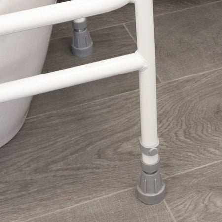 Alternative view of NRS Economy Toilet Frame, showing different angle or usage.